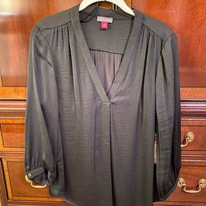 Vince Camuto Silk Vneck Blouse